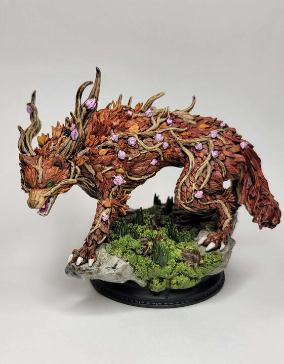 Fey Direwolf, painted by Ophidia